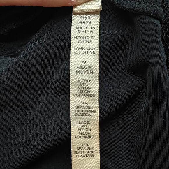 Rhonda Shear Classic Pin-Up Smoothing Cami Black Medium - Picture 3 of 5